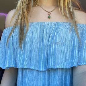 Off shoulder periwinkle top 💎